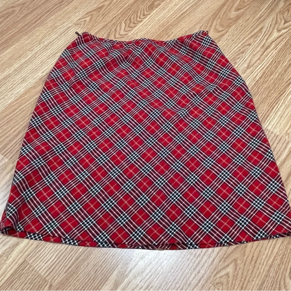 My Michelle Plaid Skirt with Side Zipper